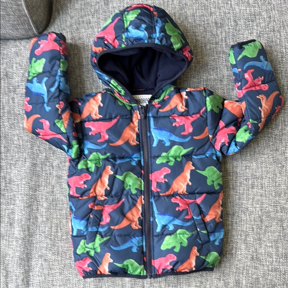 🦖 Colorful Dinosaur Winter Jacket 🦕